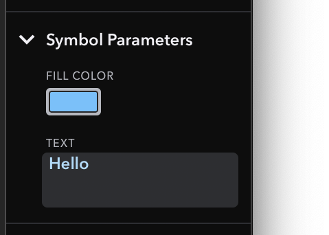 Inspector for Symbol Layer Parameters