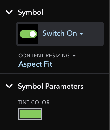 Inspector Section for Symbol Layer 